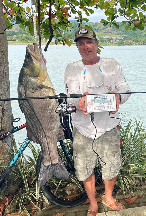 43.5-pound Pacific snook record