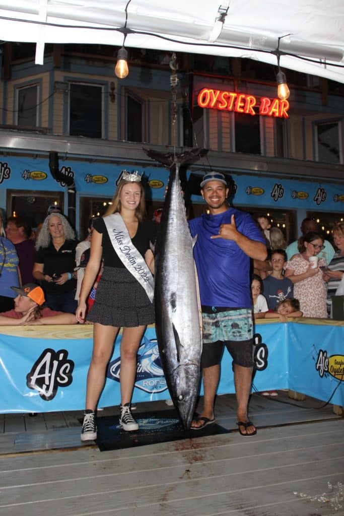 101-pound wahoo at tournament weigh in