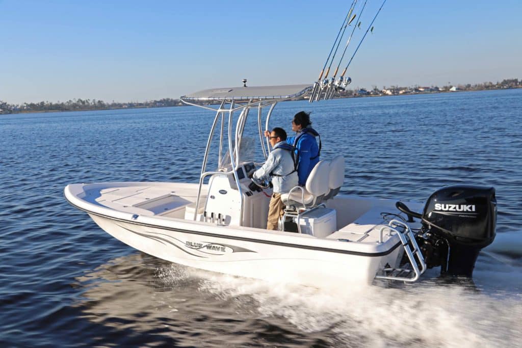 Blue Wave Boats with Suzuki motor