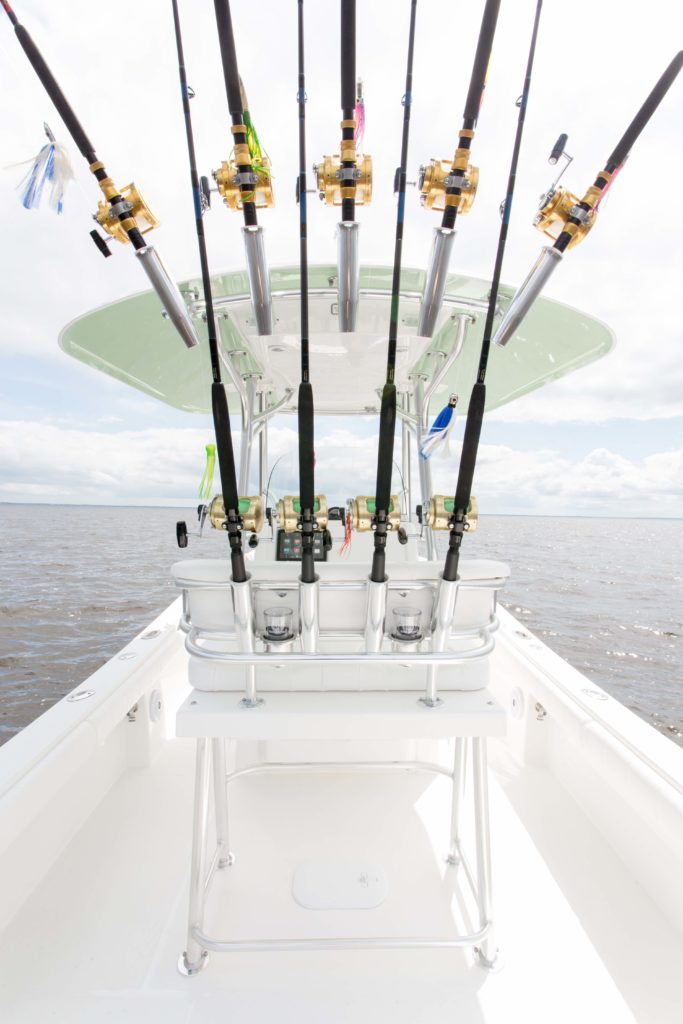 rod holders on Regulator boat