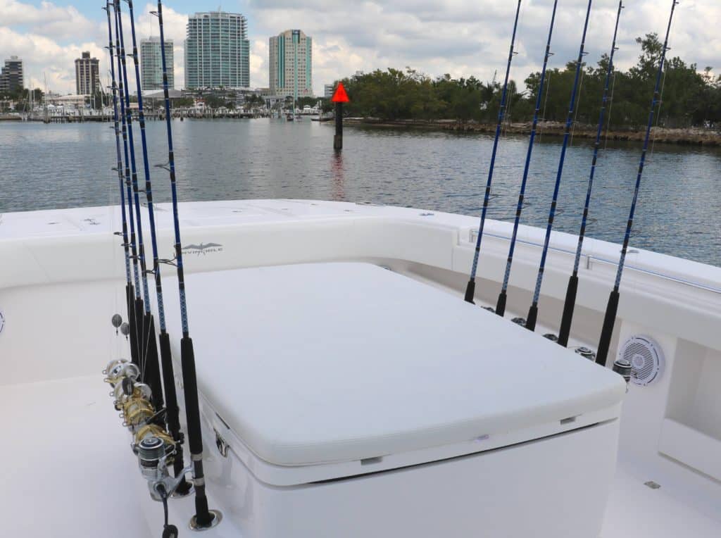 rod holders on Invincible boat