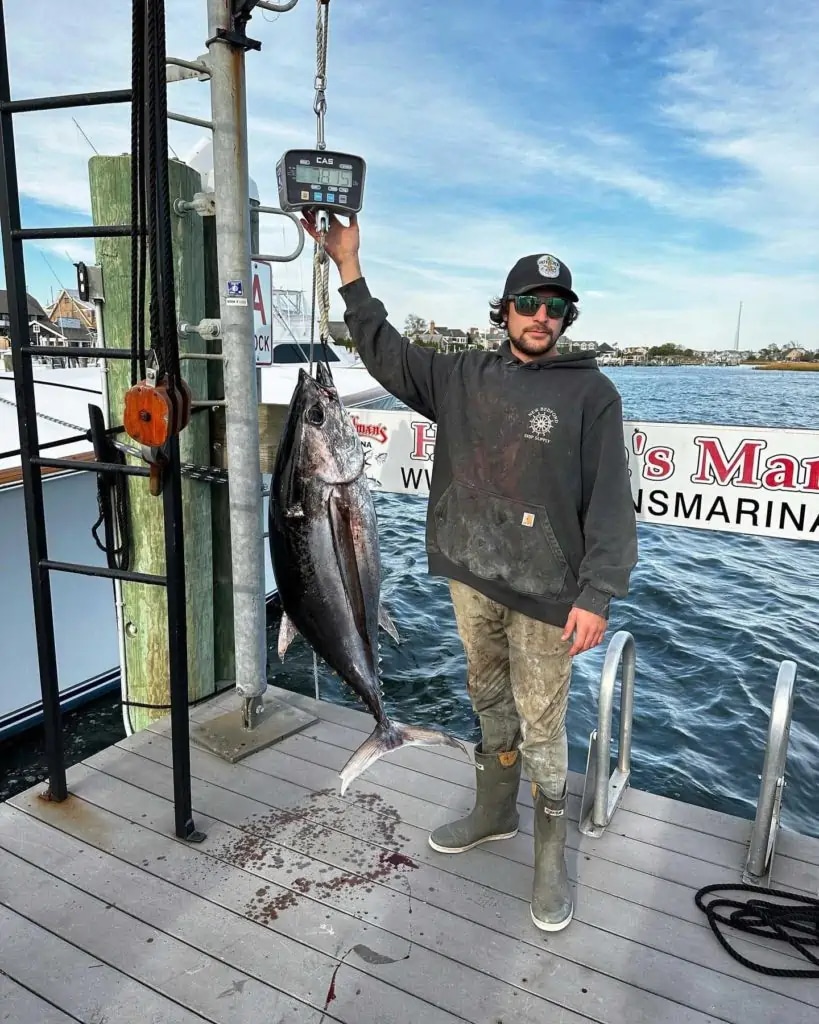New Jersey record longfin albacore tuna