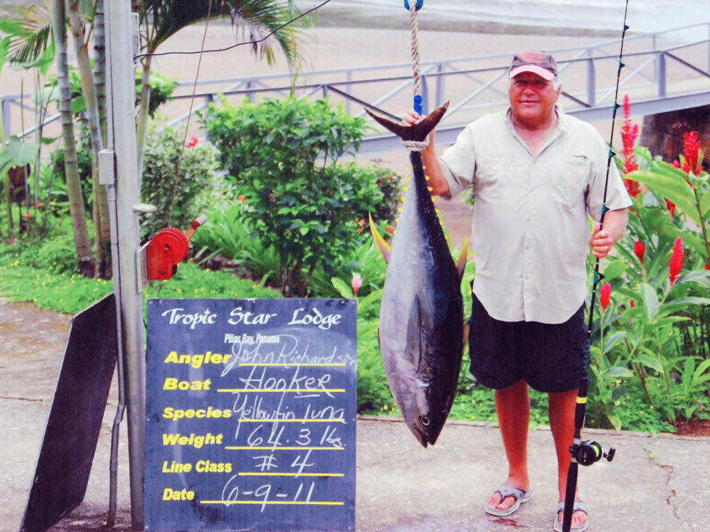 record yellowfin tuna on 4 pound test line