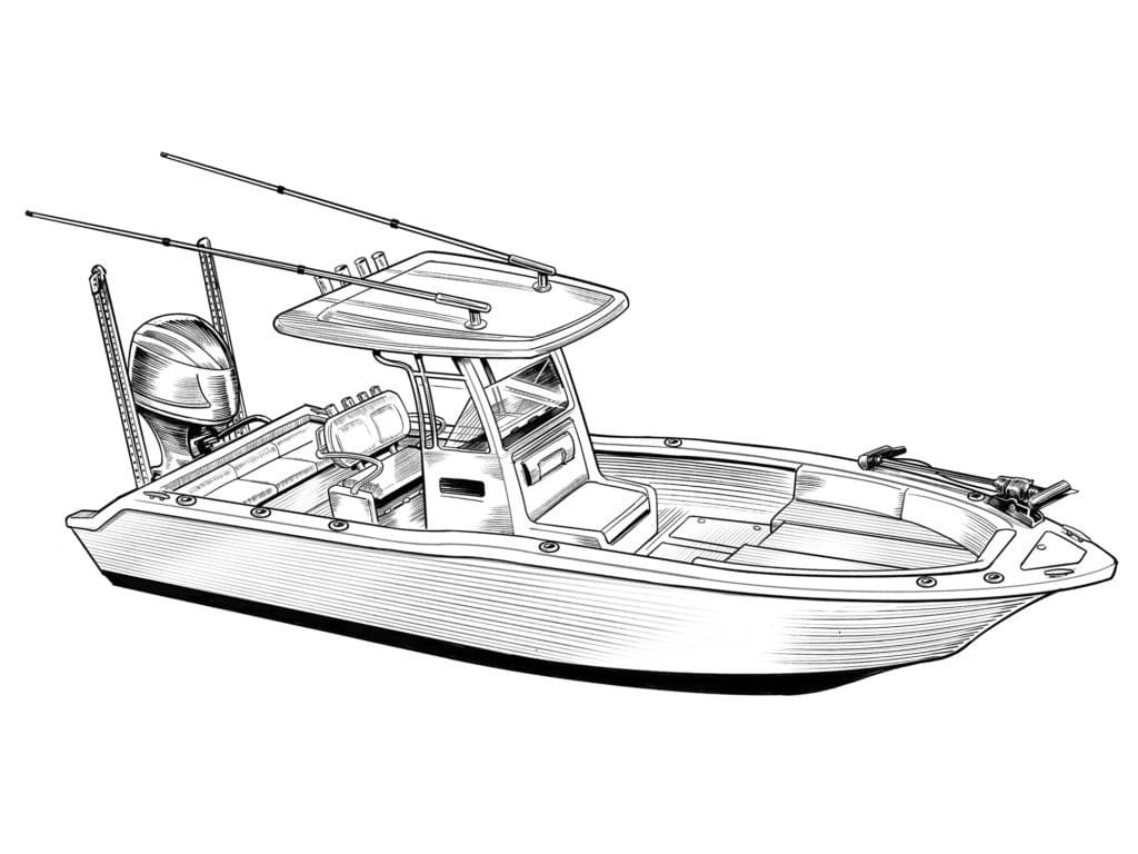 Hybrid fishing boat