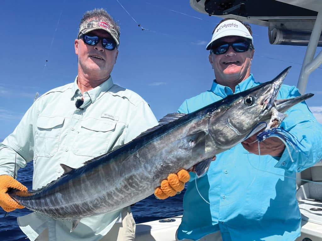 Wahoo caught on a lure