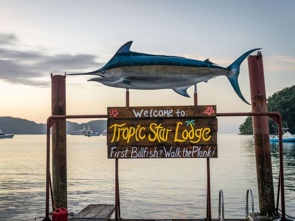 Billfish sign at Tropic Star Lodge