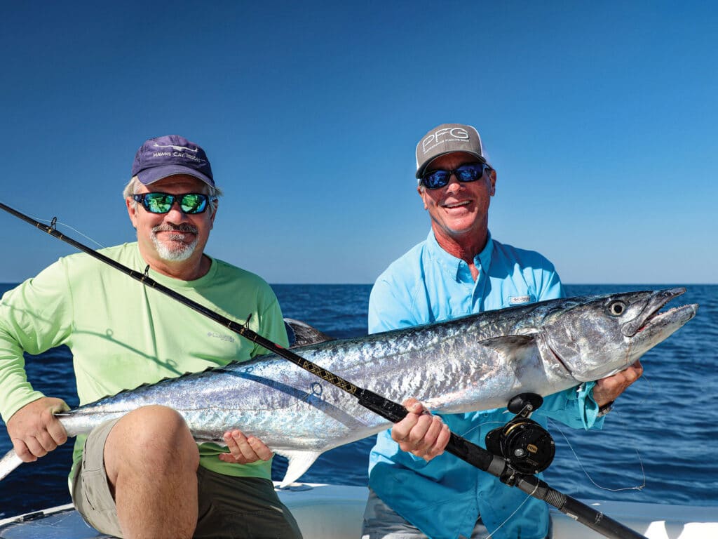 King mackerel caught on live bait