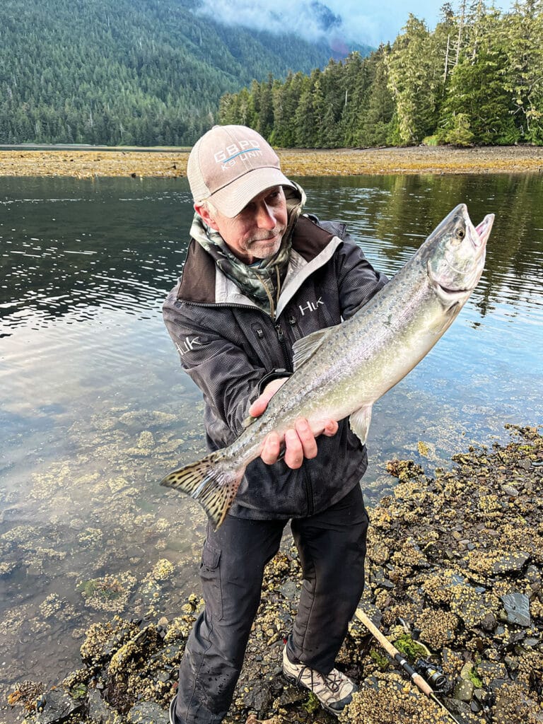 Pink salmon caught