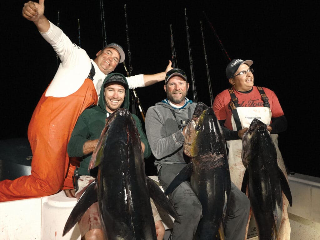 Multiple tuna caught in the Gulf of Mexico