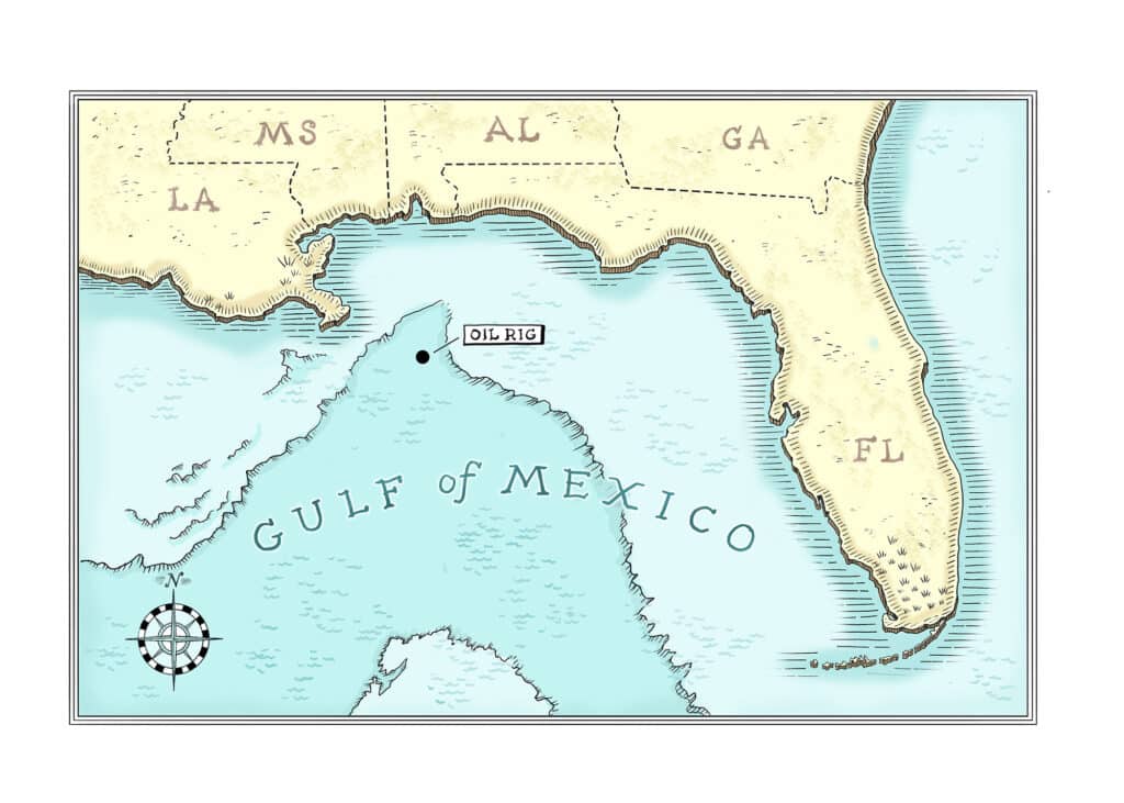 Gulf of Mexico tuna map