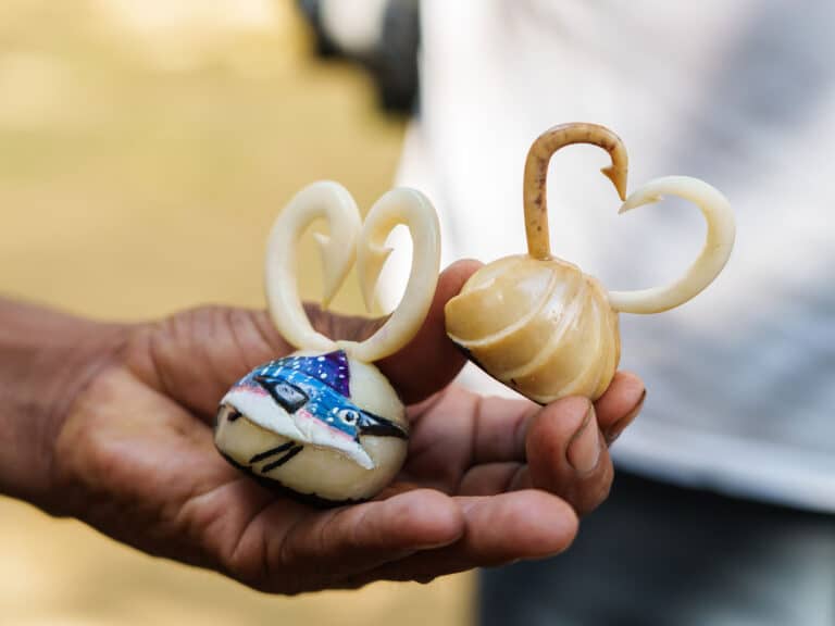 Gifts in a village in Panama