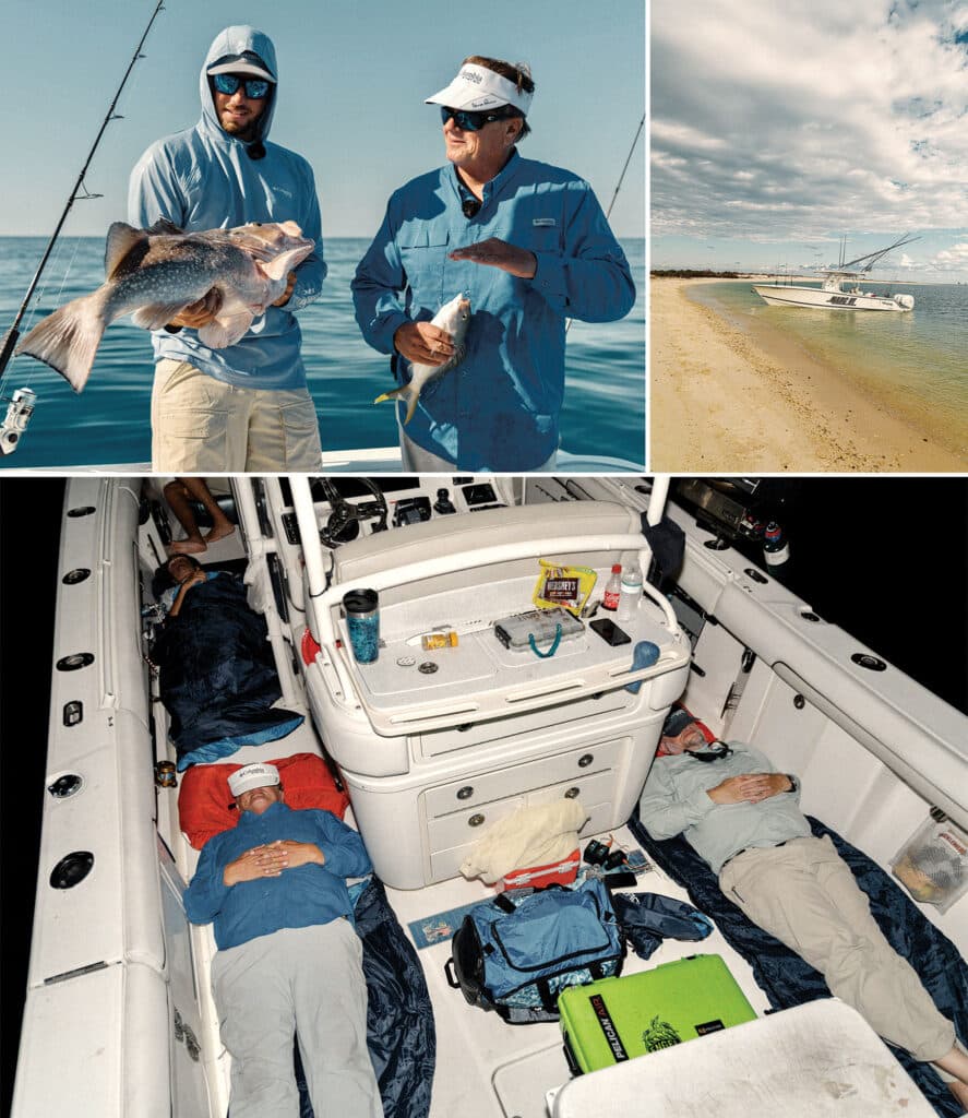 Sleeping on the boat in the Dry Tortugas