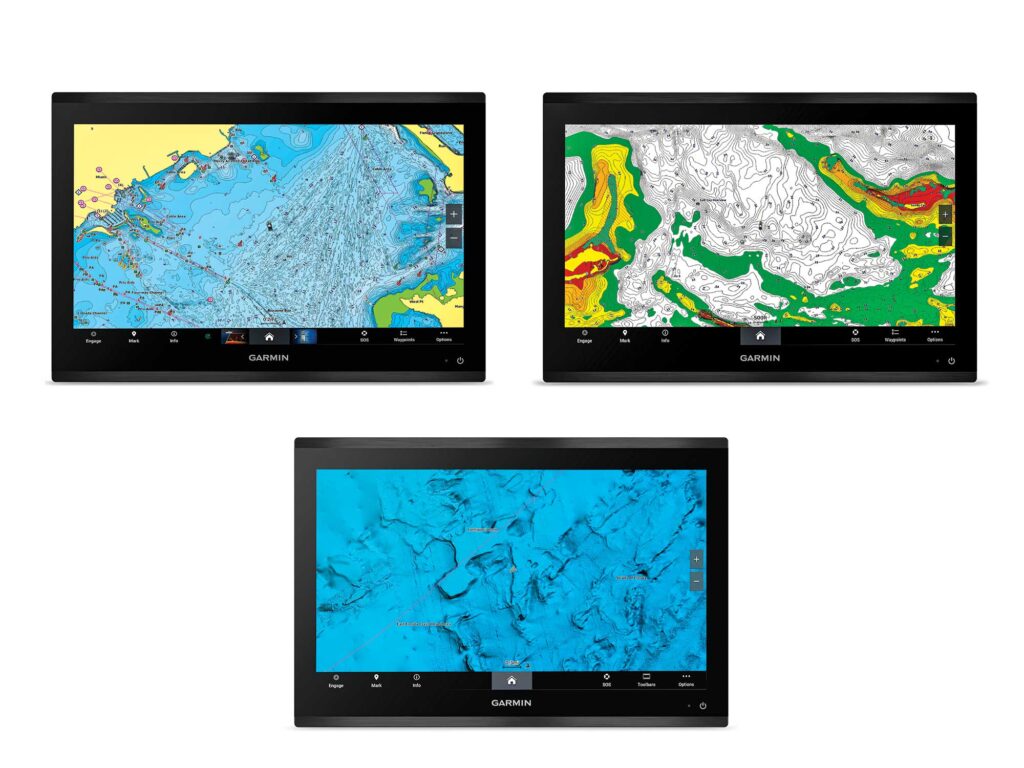 Different types of Garmin charts