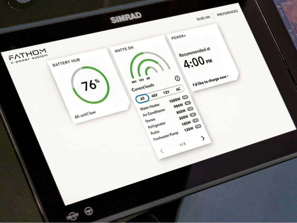 Simrad screen