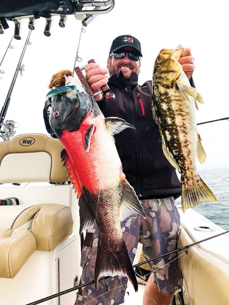 Fish caught using Hookup tube baits