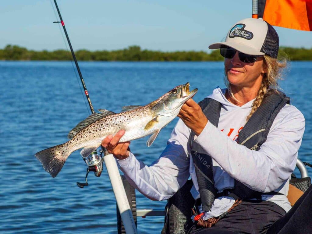 seatrout kayak fishing