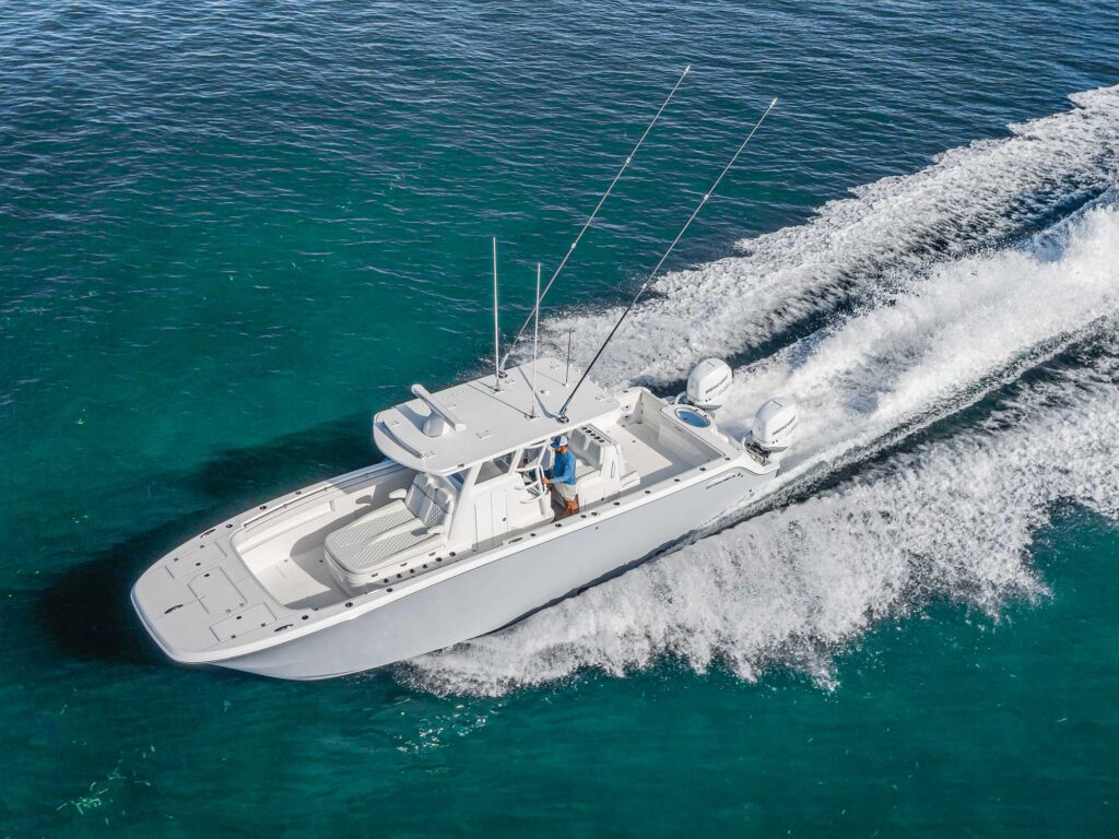 Invincible 33 Catamaran on the ocean