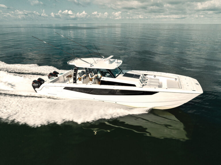 Aquila 47 on the ocean