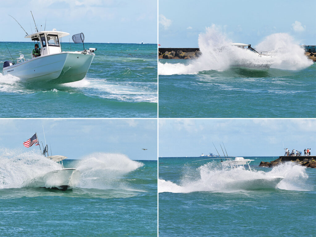 Boat stuffing the bow