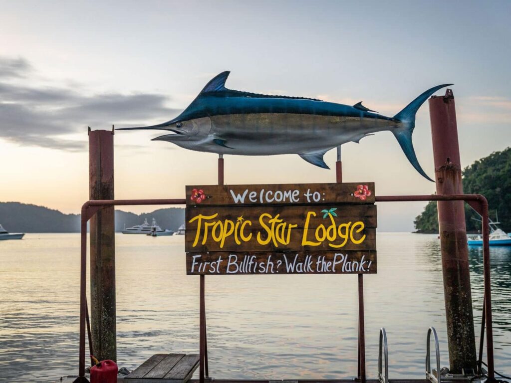 Billfish sign at Tropic Star