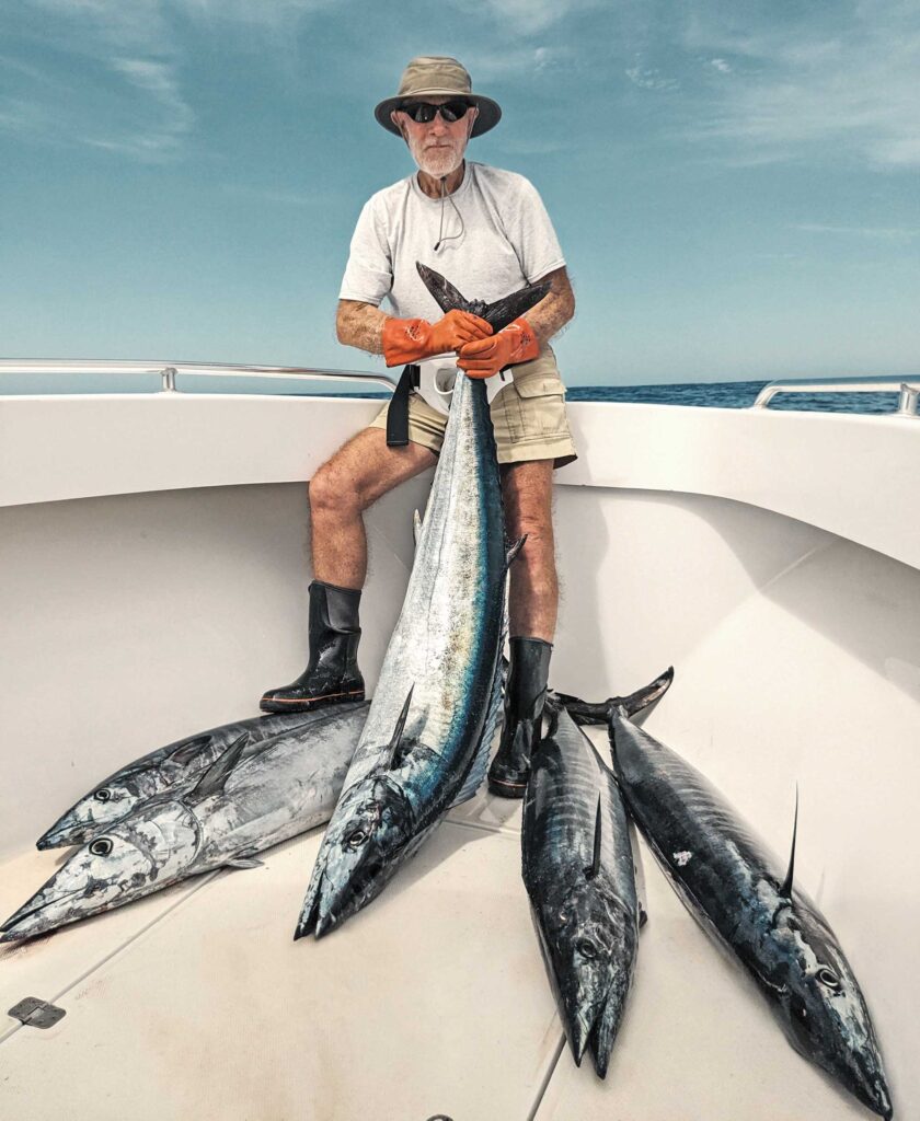 Multiple wahoo on the boat