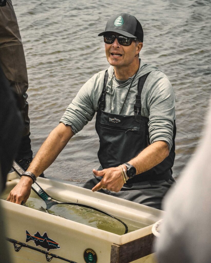 Andy Danylchuk teaching conservation lessons