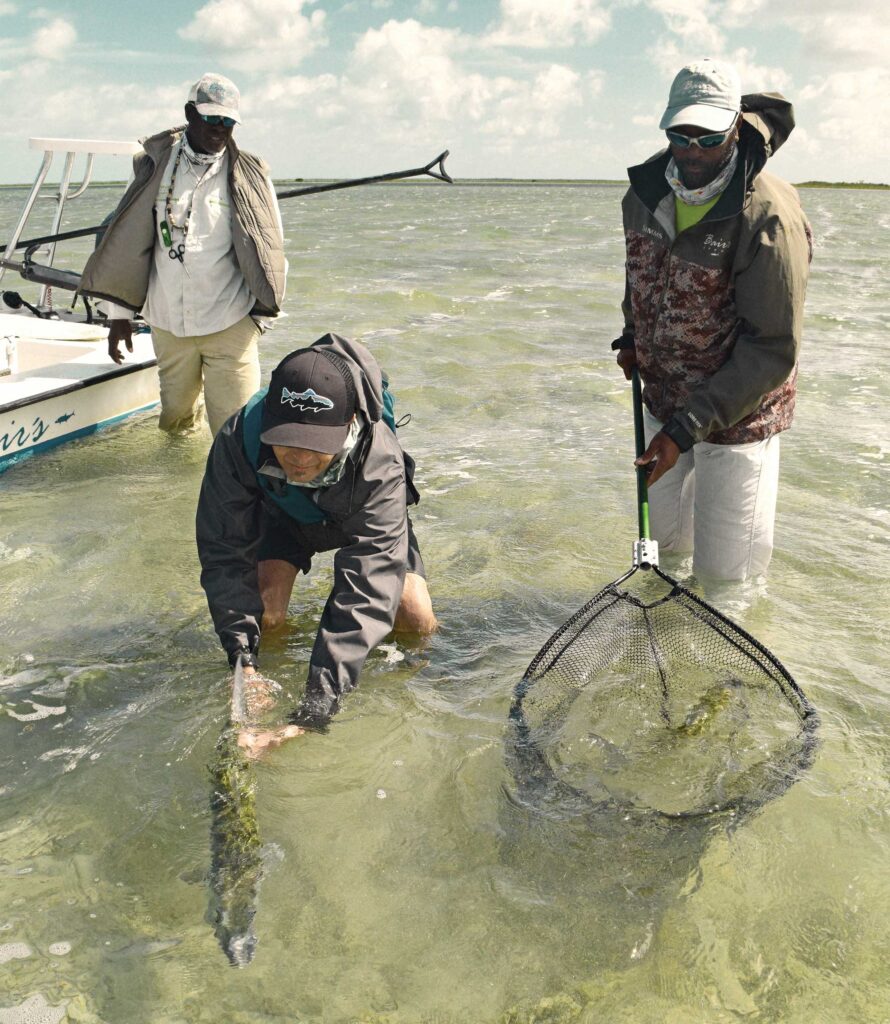 Releasing a bonefish