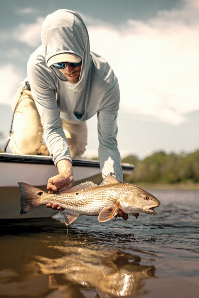 Releasing a redfish