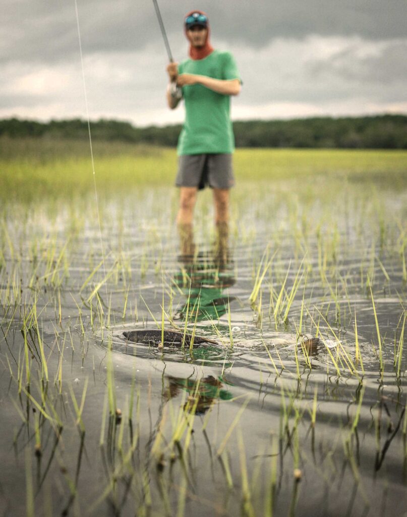 Wading for redfish