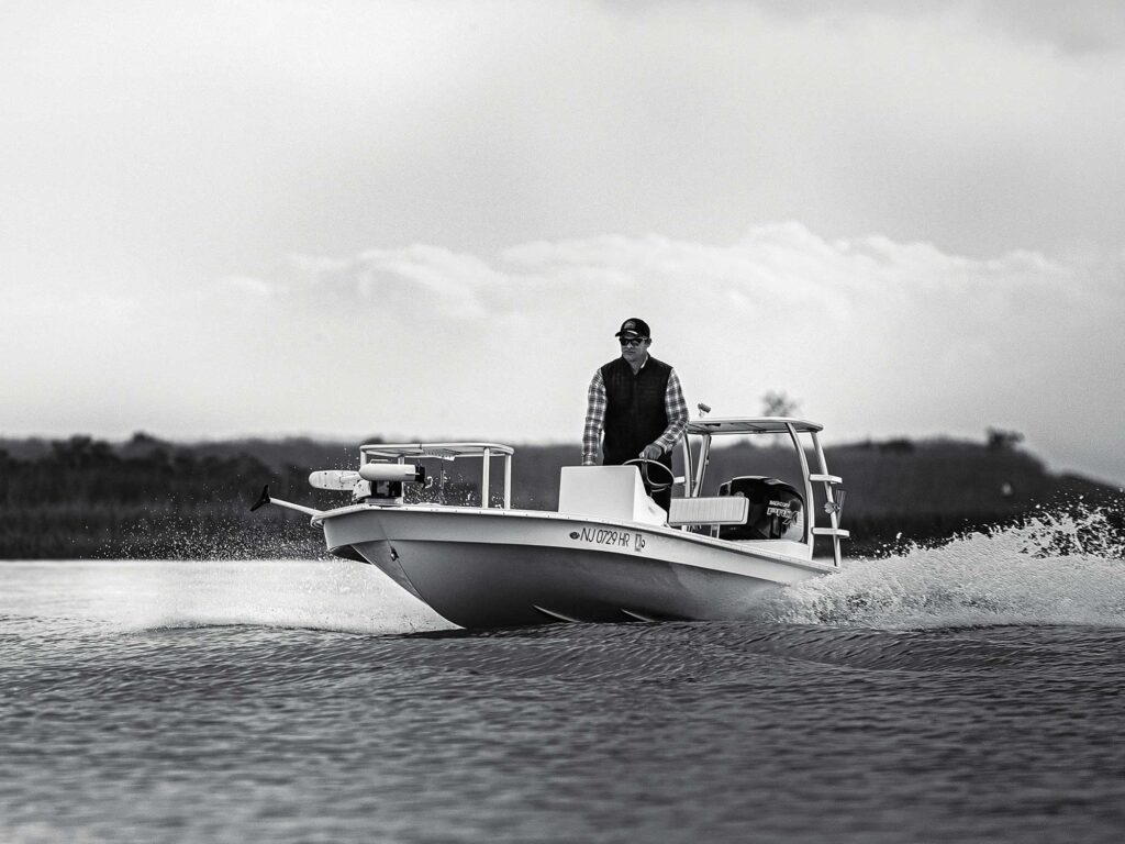 Running a flats boat for striped bass