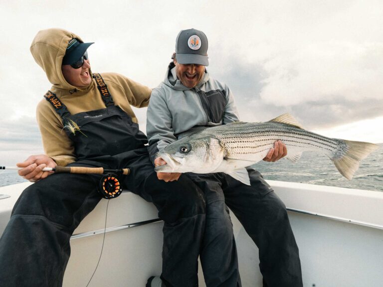 Striped bass caught off Montauk