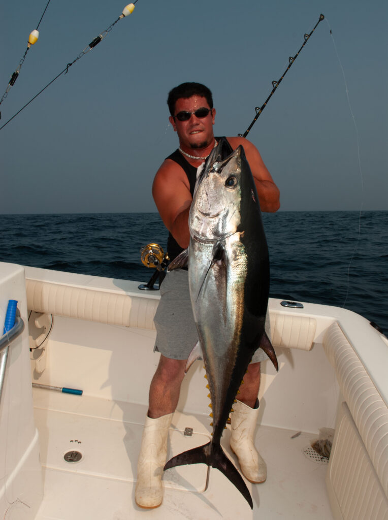 Bluefin tuna on the boat