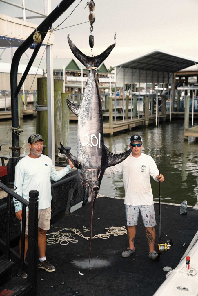 200-pound swordfish caught in the Gulf