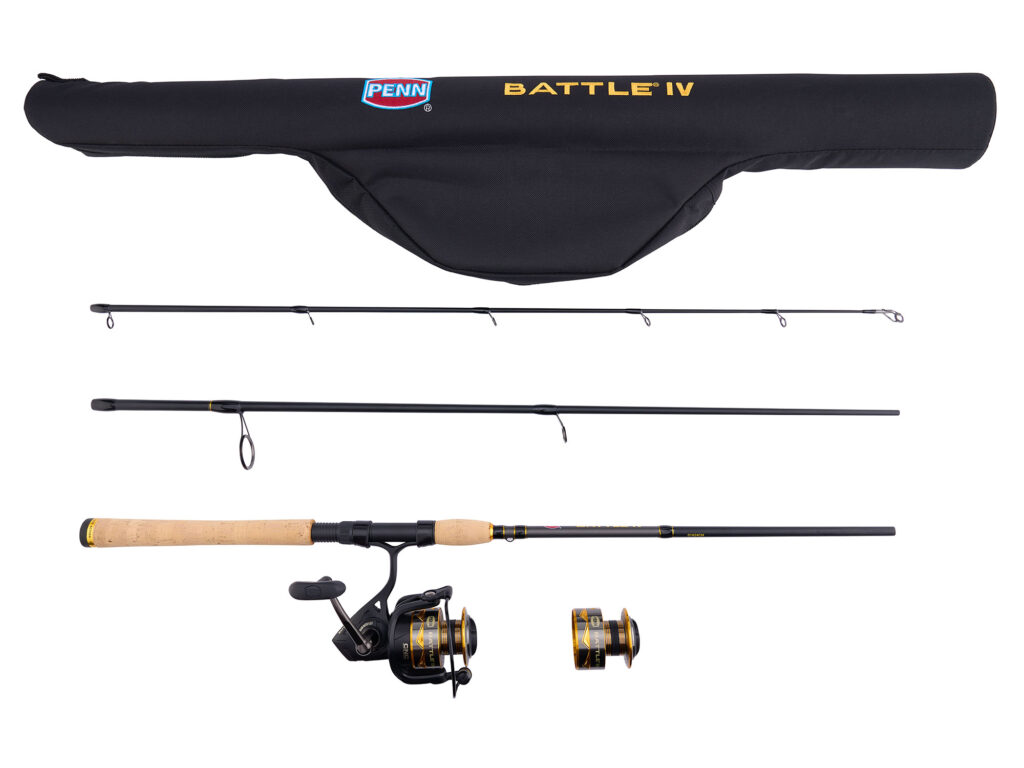 PENN Battle IV Travel Spinning Combo