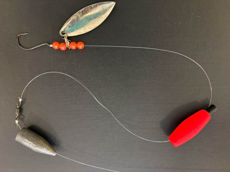 Flicker rig for flounder fishing.