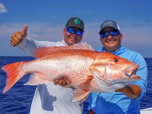 SWS524-Where-Fish-June Anglers with large red snapper