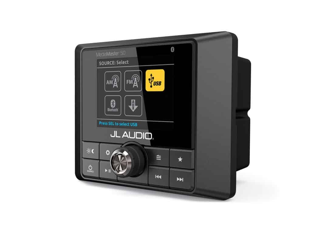 JL Audio MediaMaster 50 Source Unit with Full-Color LCD Display and Built-In 25 Watts x 4 Amplifier
