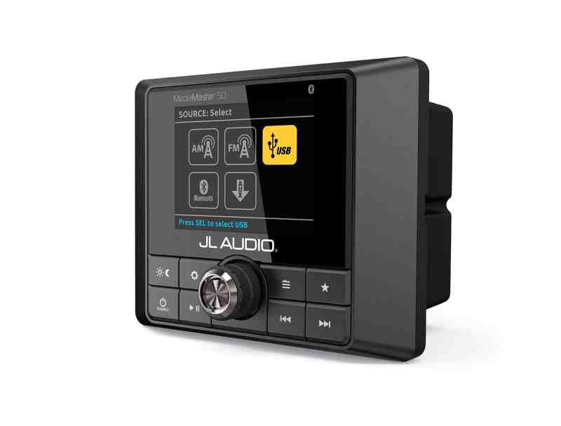 JL Audio MediaMaster 50 Source Unit with Full-Color LCD Display and Built-In 25 Watts x 4 Amplifier