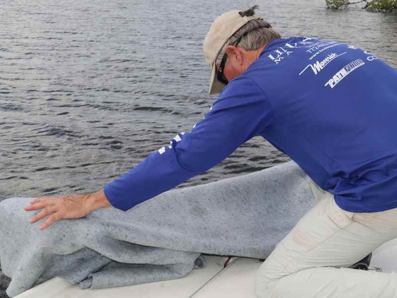 If you have a bow-mount trolling motor, make sure you cover it also.