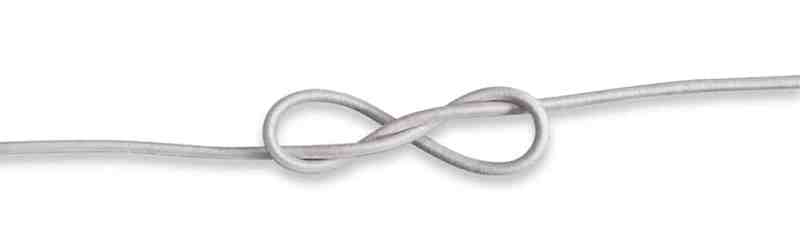 cord tied in a figure 8 knot