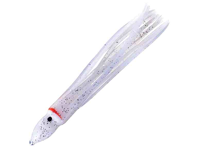 Hoochie plastic squid for salmon fishing