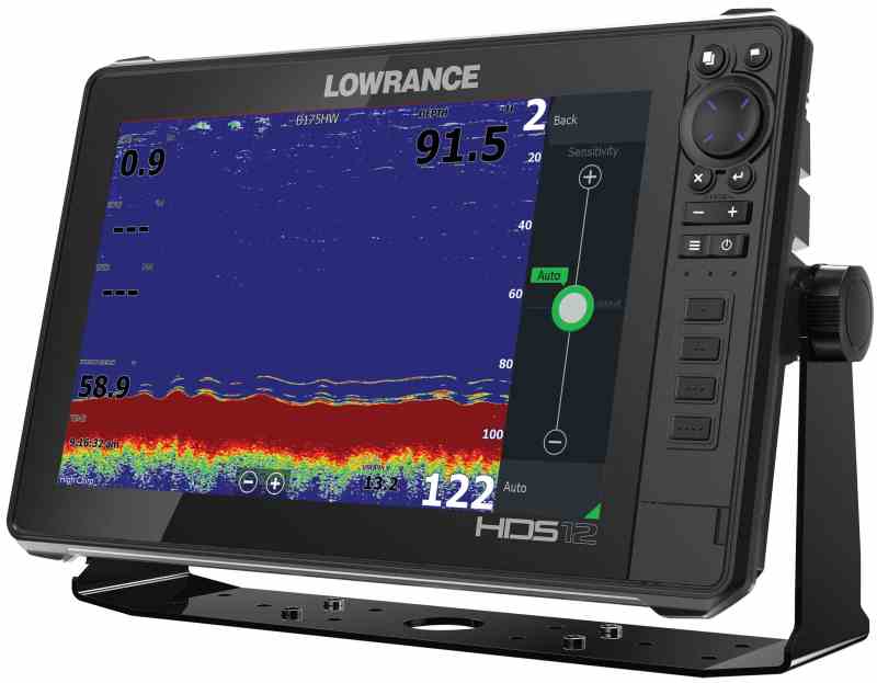 The gain set correctly on a fish finder