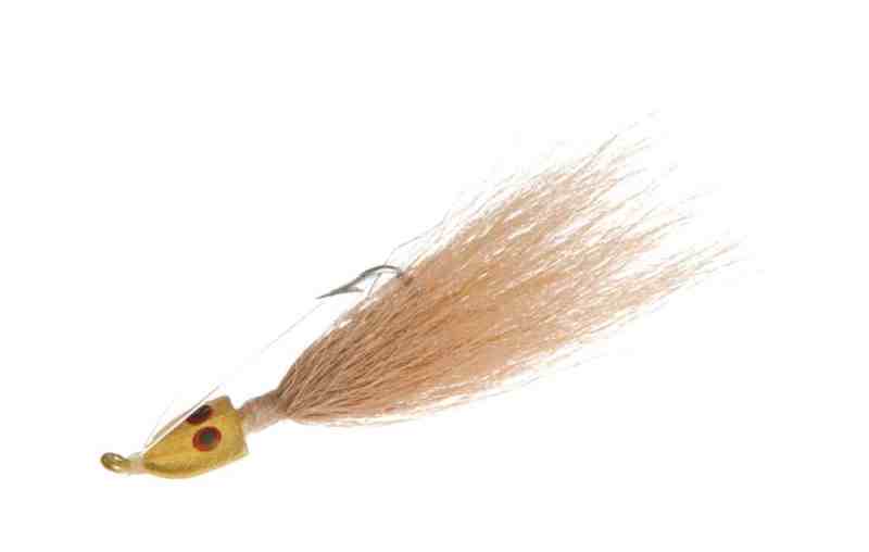 Bucktail jigs are good for targeting bonefish
