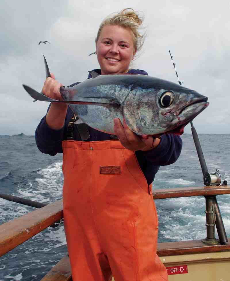 Large albacore tuna caught in the Pacific Northwest