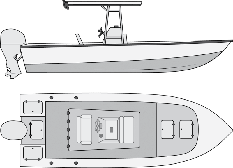 center console fishing boat