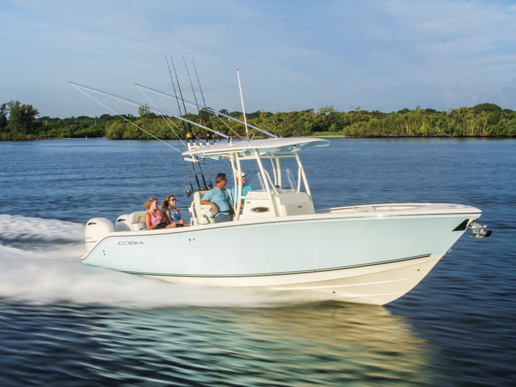 The Cobia 277 appears larger than its specs indicate, the tall gunwales deliver the feeling of safety experienced in much bigger boats.