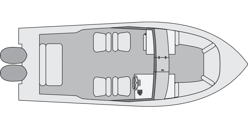 dual-console fishing boat