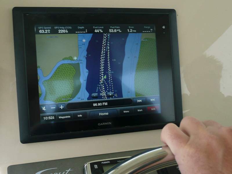 Your electronics are valuable tools to locate potential fish hangouts.