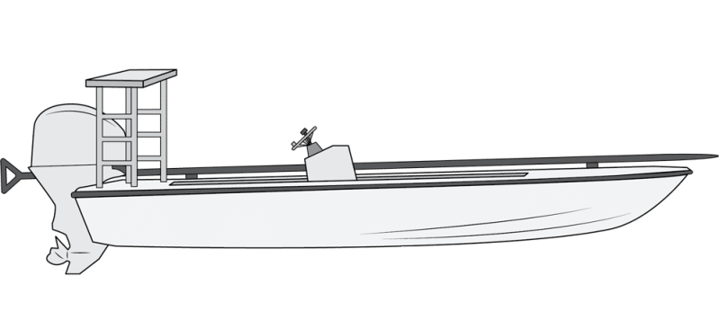 flats skiff fishing boat