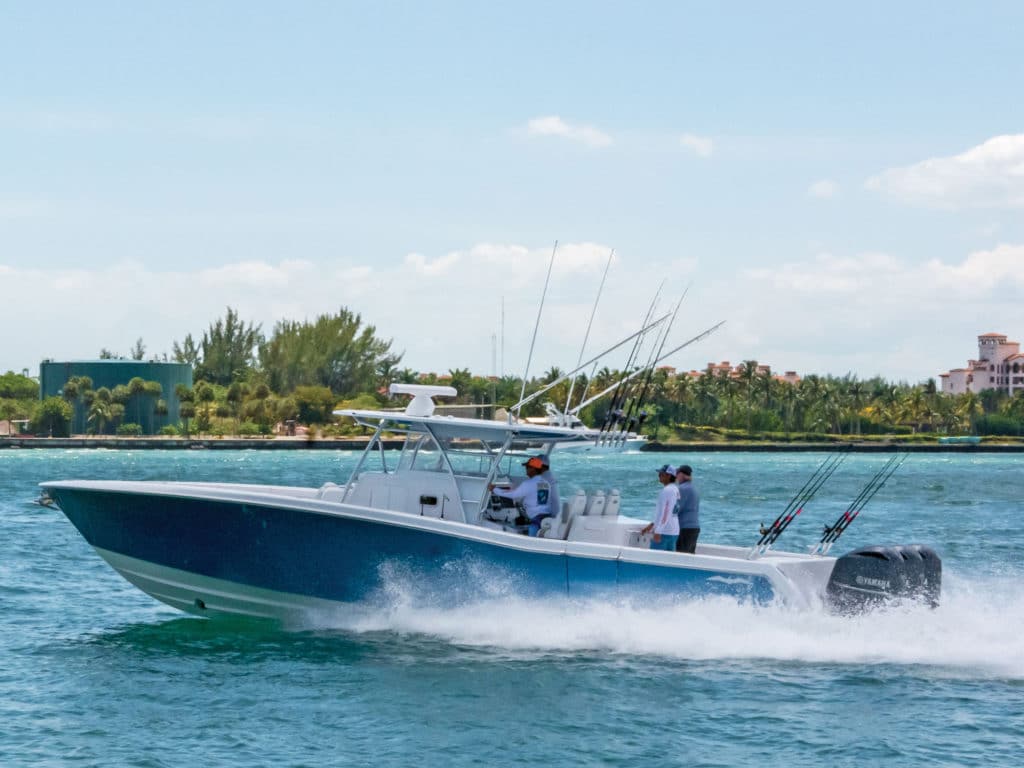 The Invincible 42 Center Cabin offers a superb layout for fishing and numerous creature comforts.